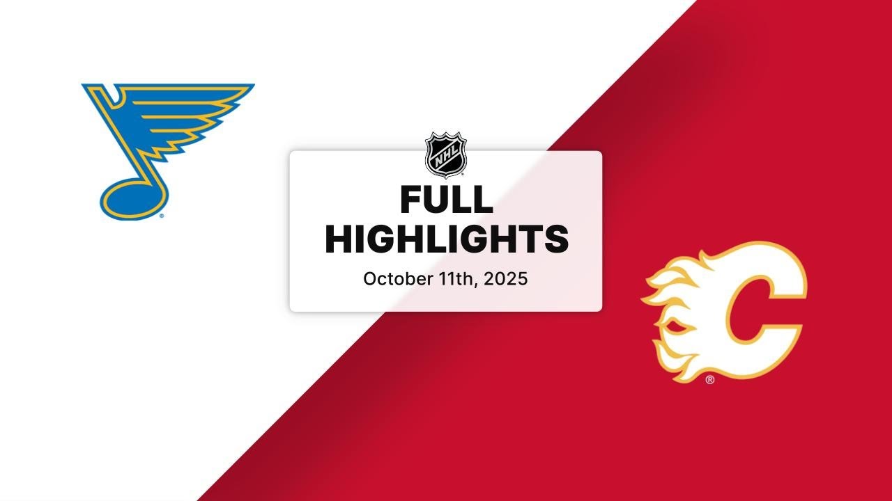 NHL Highlights | Blues vs. Flames | October 11, 2025