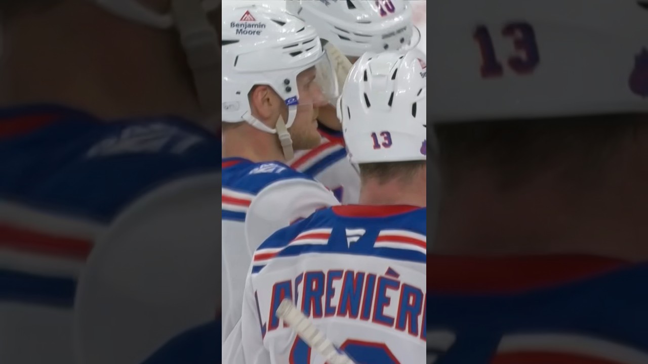 Power play Foxy for his second of the night 🤩 #adamfox #powerplay #nyr #nhl #hockey #goal