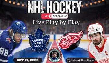 🏒 LIVE: Toronto Maple Leafs vs Detroit Red Wings NHL Play-by-Play, Reactions & Chat