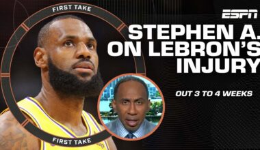 🚨 Stephen A. reacts to LeBron James having to miss the start of the NBA season 🚨 | First Take