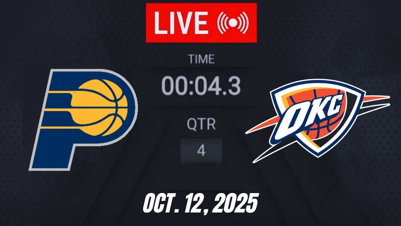 NBA LIVE! Oklahoma City Thunder vs Indiana Pacers I NBA 2K26 October 12, 2025