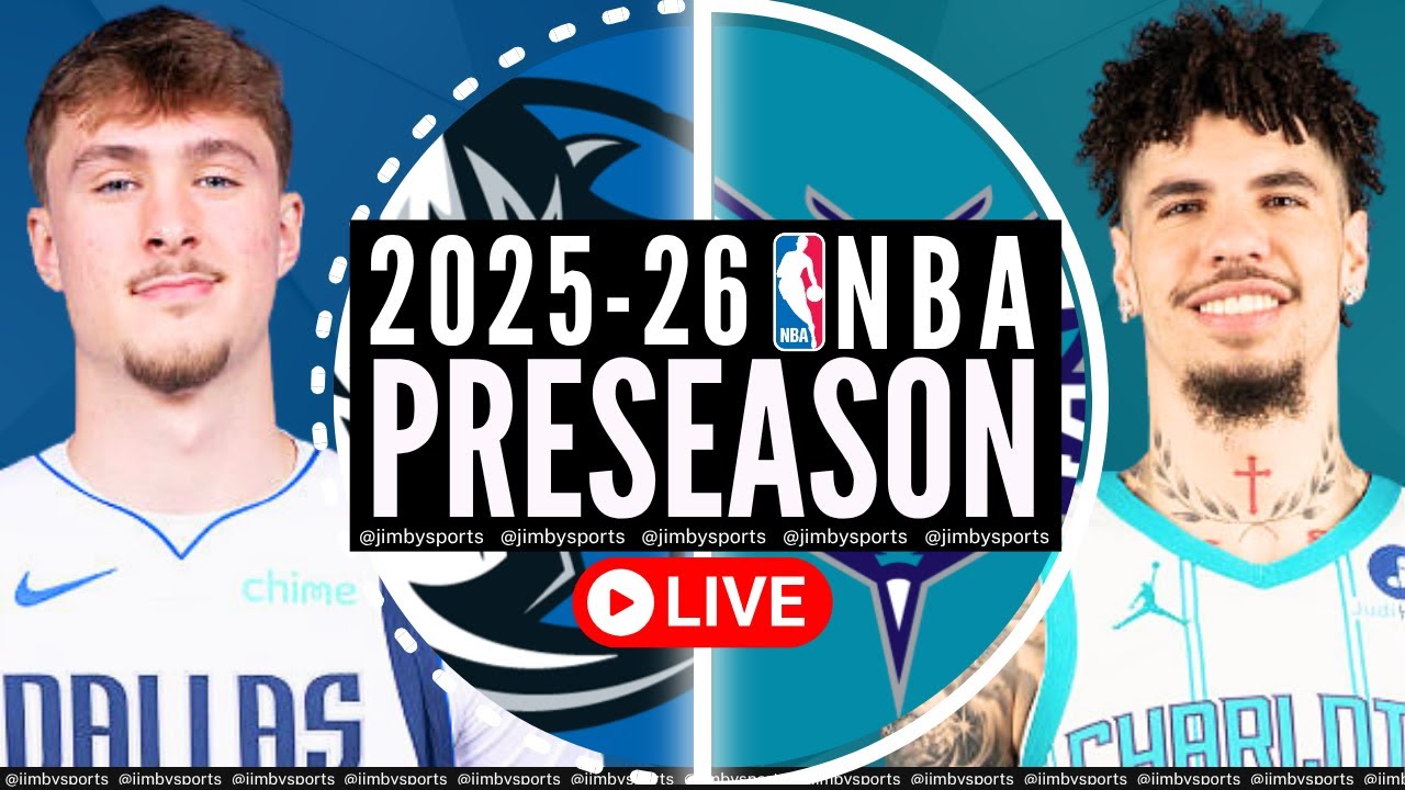 Dallas Mavericks vs Charlotte Hornets NBA Preseason Live Scoreboard