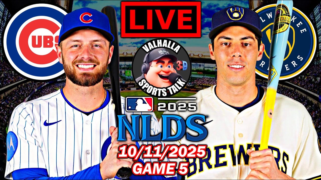 Chicago Cubs vs Milwaukee Brewers ⚾ MLB Baseball 🟢 LIVE STREAM Watch Party  3D view.