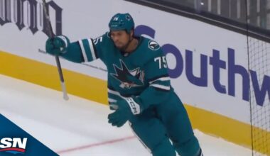 Sharks' Ryan Reaves Takes It Wide And Buries First Goal With New Squad