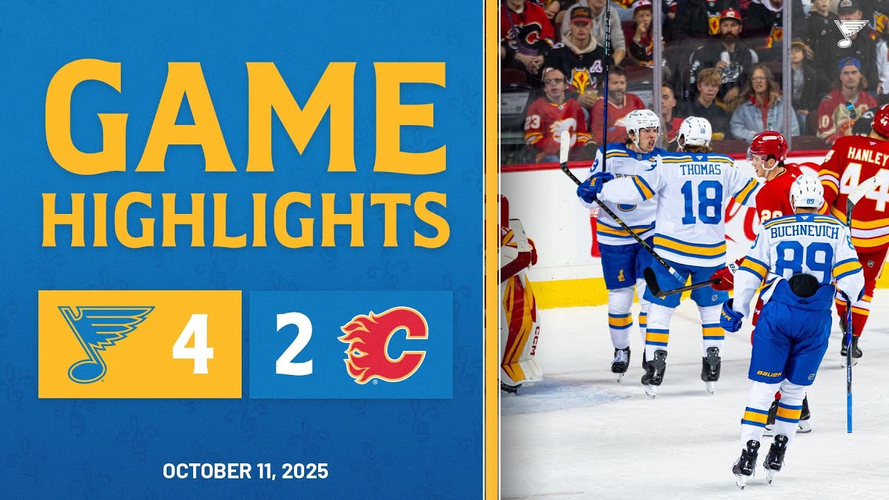 Game Highlights: Blues 4, Flames 2