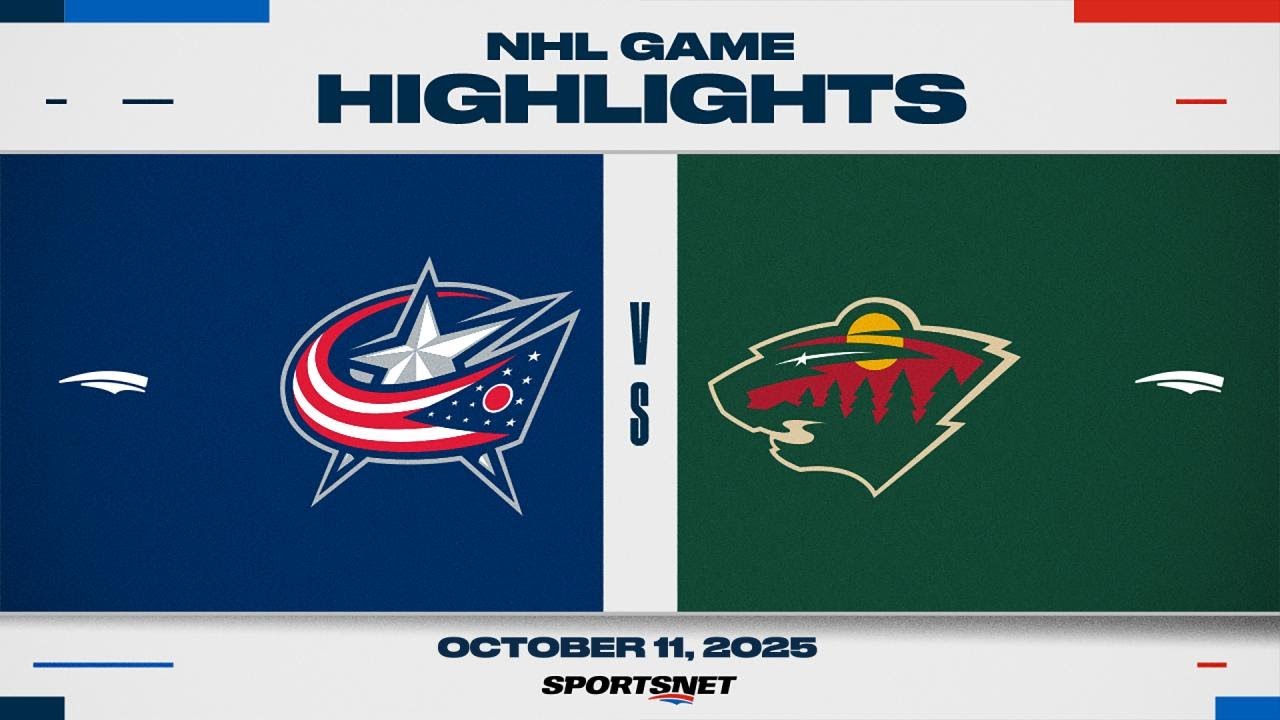 NHL Highlights | Blue Jackets vs. Wild - October 11, 2025