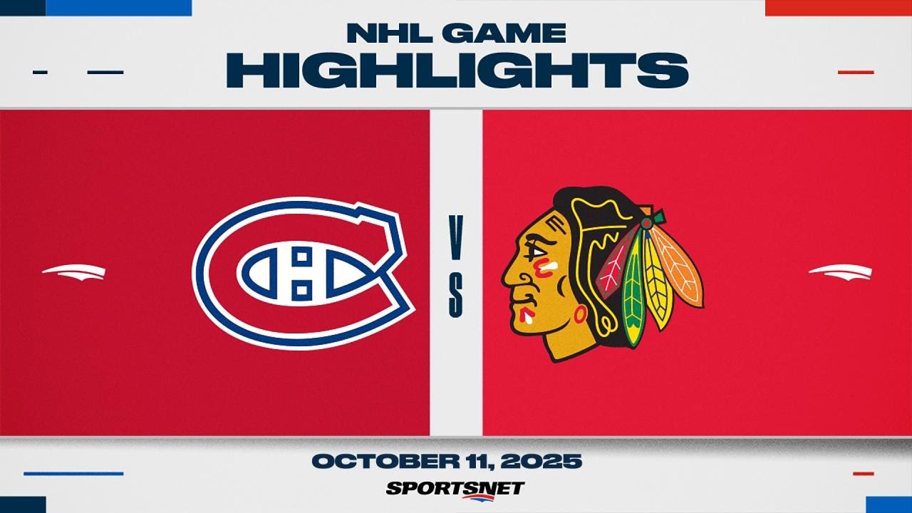 NHL Highlights | Canadiens vs. Blackhawks - October 11, 2025