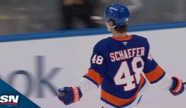 Islanders' Matthew Schaefer Crashes The Net For His First Career NHL Goal