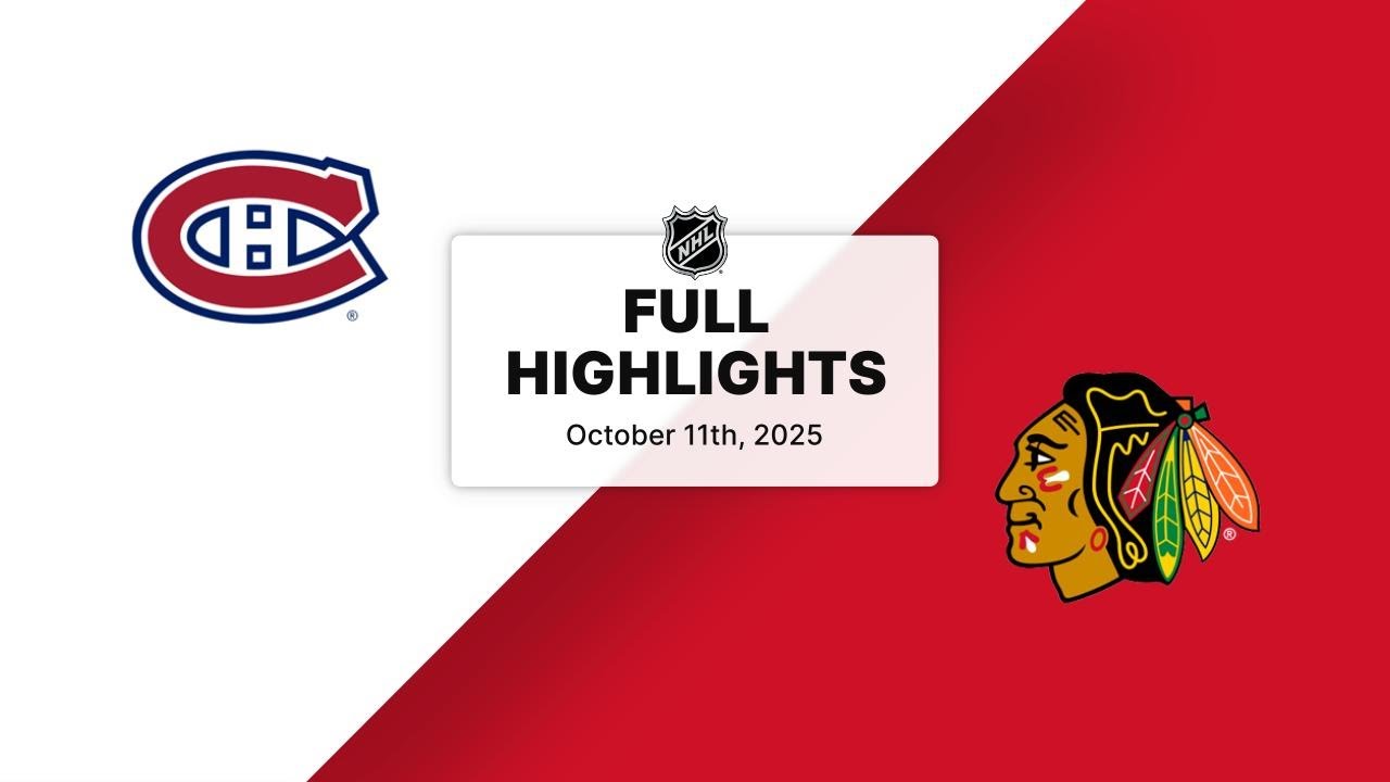 NHL Highlights | Canadiens vs. Blackhawks | October 11, 2025