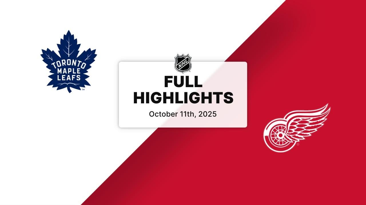 NHL Highlights | Maple Leafs vs. Red Wings | October 11, 2025