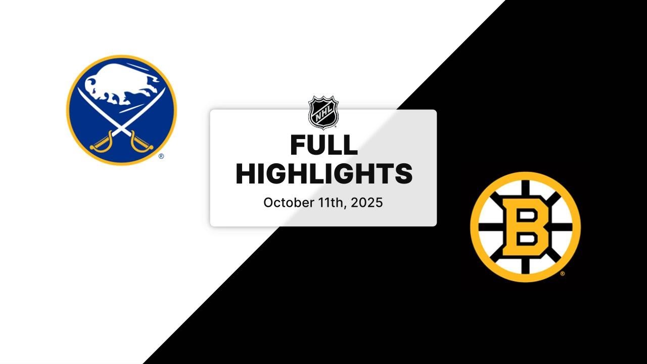NHL Highlights | Sabres vs. Bruins | October 11, 2025