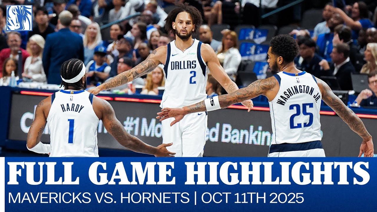 Mavericks Highlights vs. Charlotte Hornets| Preseason | October 11, 2025