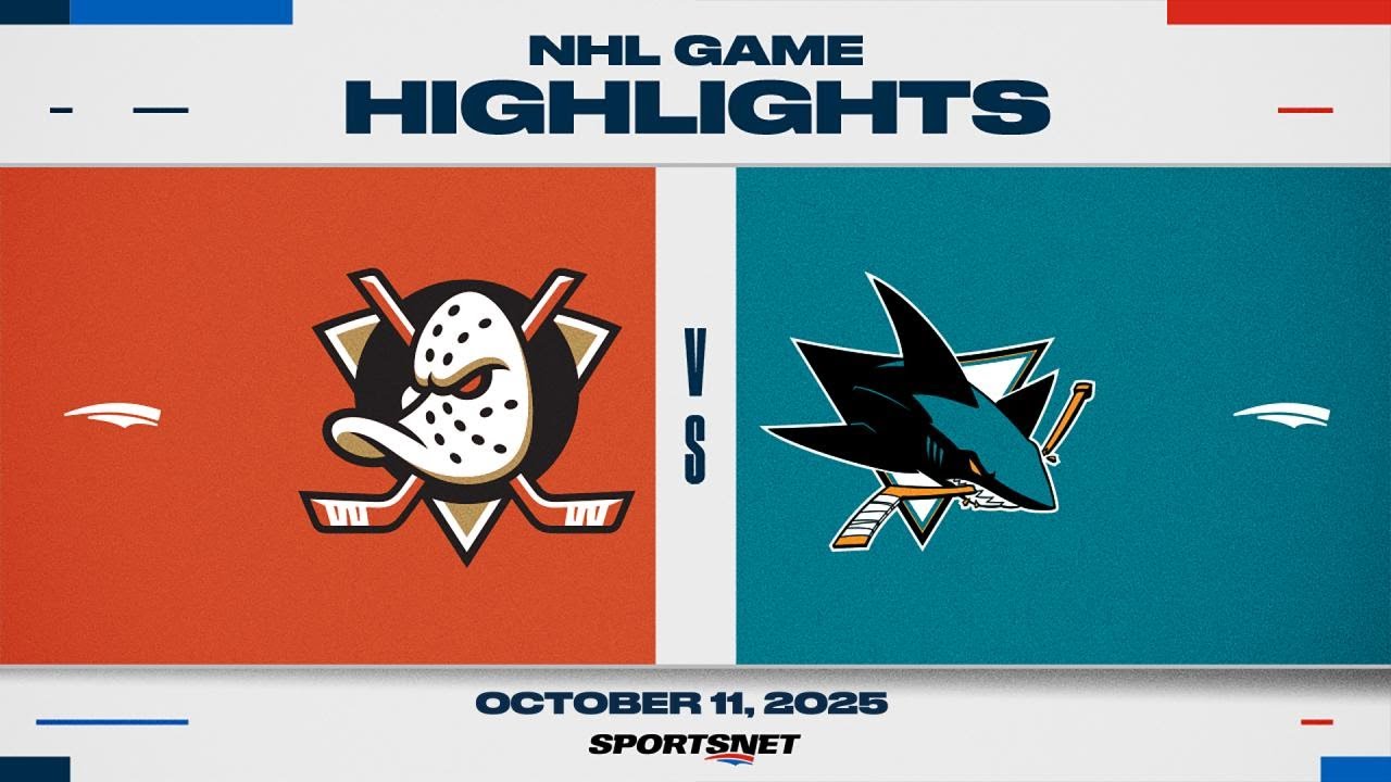 NHL Highlights | Ducks vs. Sharks - October 11, 2025