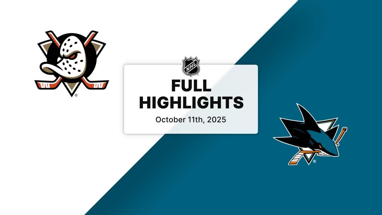 NHL Highlights | Ducks vs. Sharks | October 11, 2025