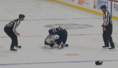 Luke Schenn Drops 🥊 Gloves 🥊 With Jeff Malott
