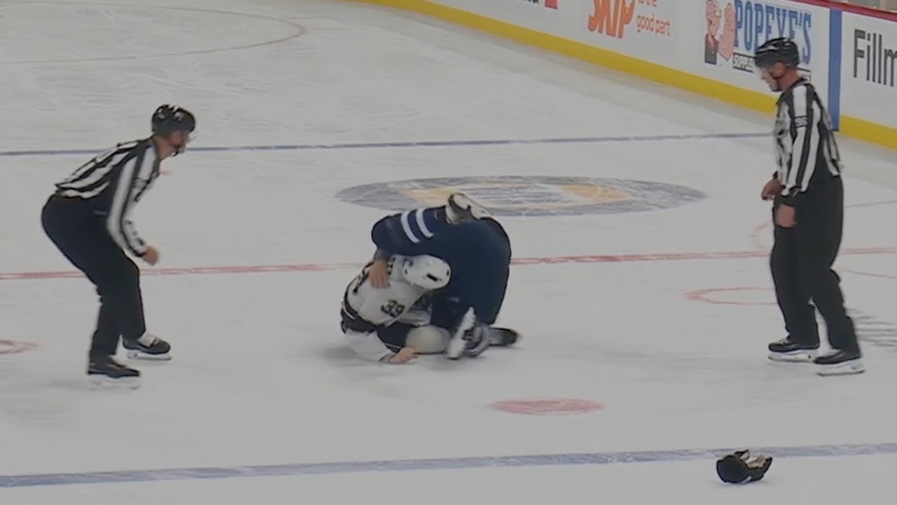 Luke Schenn Drops 🥊 Gloves 🥊 With Jeff Malott