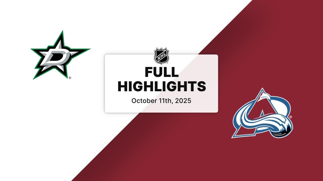 NHL Highlights | Stars vs. Avalanche | October 11, 2025