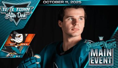 San Jose Sharks vs Anaheim Ducks - 10/11/2025 - Teal Town USA After Dark (Postgame)