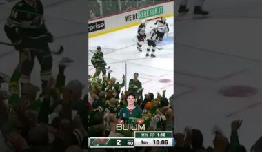 ZEEV FIRST NHL GOAL #zeevbuium #mnwild #nhl