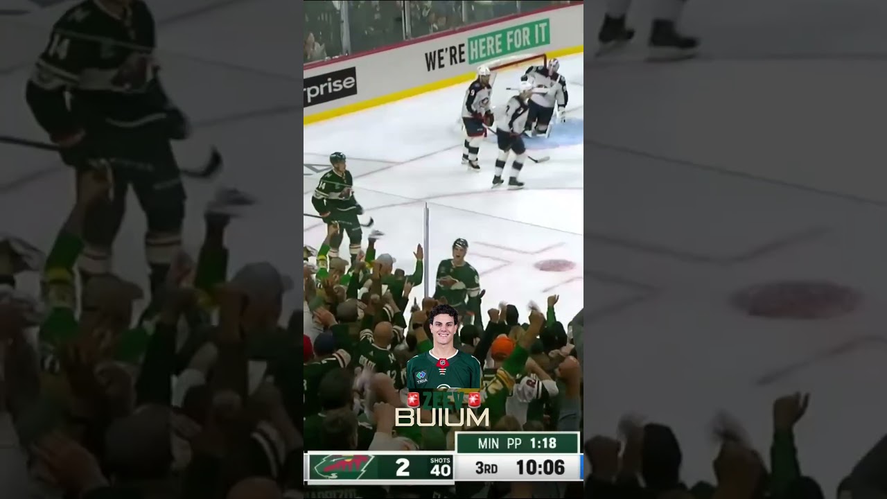 ZEEV FIRST NHL GOAL #zeevbuium #mnwild #nhl