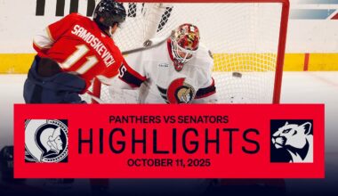 Panthers vs Senators Highlights | 10.11.25