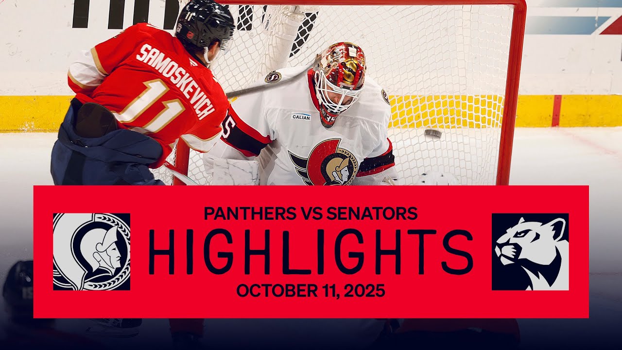 Panthers vs Senators Highlights | 10.11.25