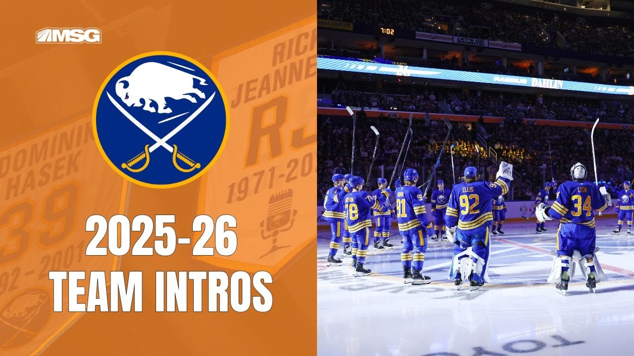 2025-26 Buffalo Sabres Team Introductions | Buffalo Sabres