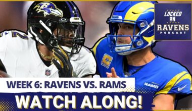 Baltimore Ravens vs. Los Angeles Rams WEEK 6 WATCH ALONG, play-by-play LIVE REACTION