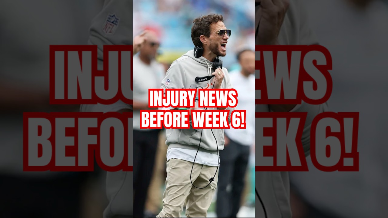 Miami Dolphins vs. Los Angeles Chargers INJURY NEWS Before NFL Week 6! #shorts #nfl #miamidolphins