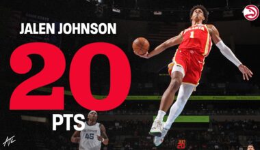 Jalen Johnson puts up 20 points, 7 rebounds, 2 assists, 2 steals in Hawks Win | NBA Preseason