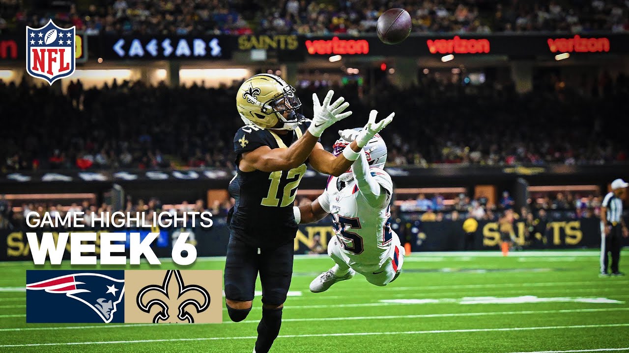New England Patriots vs New Orleans Saints Game Highlights | 2025 NFL Season Week 6