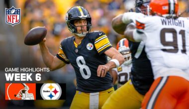 Cleveland Browns vs. Pittsburgh Steelers Game Highlights | 2025 NFL Season Week 6