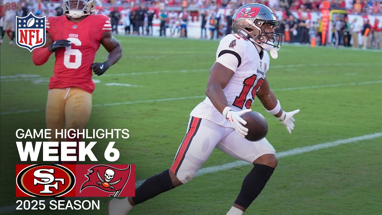 San Francisco 49ers vs. Tampa Bay Buccaneers Game Highlights | NFL 2025 Season Week 6