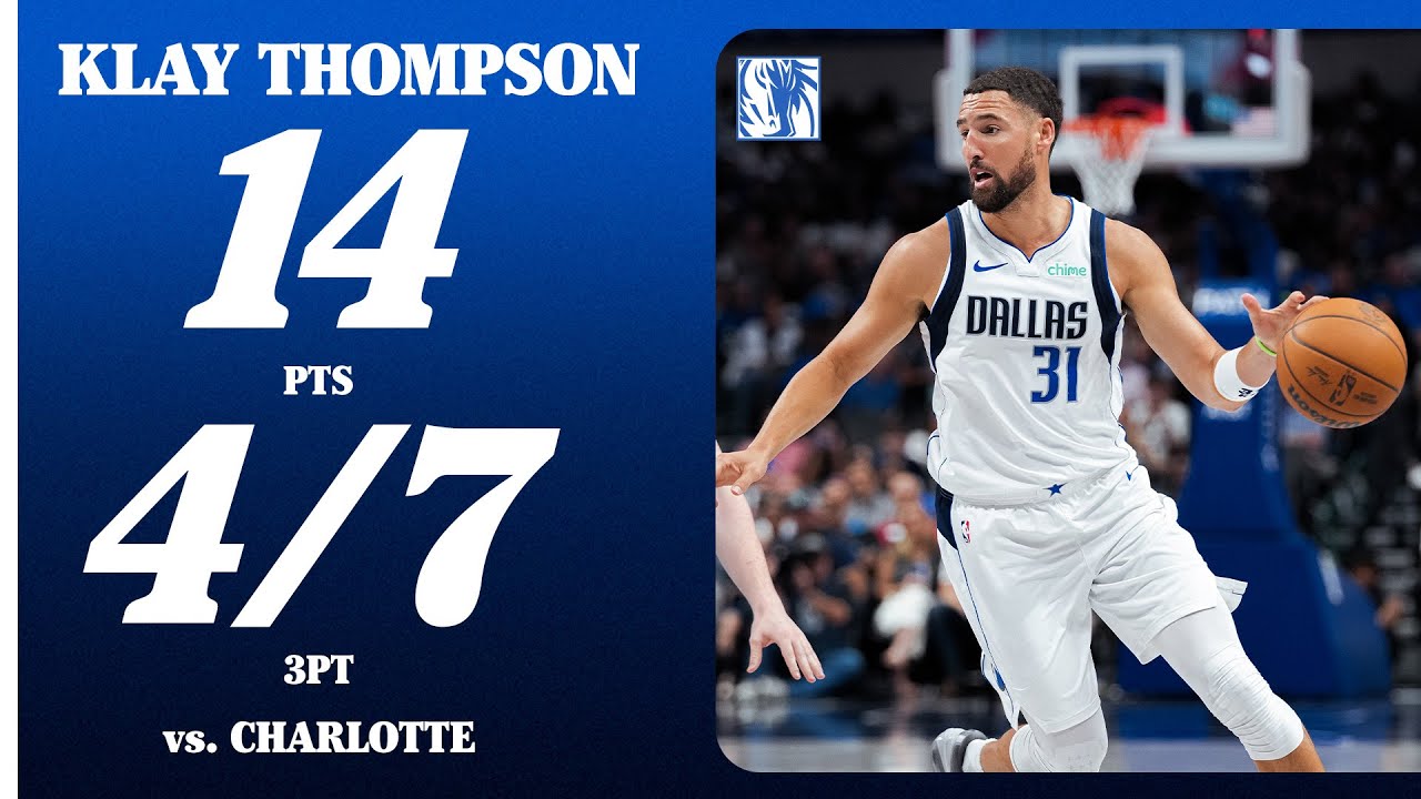 Klay Thompson (14 Points) vs. Charlotte Hornets | Preseason | October 11, 2025