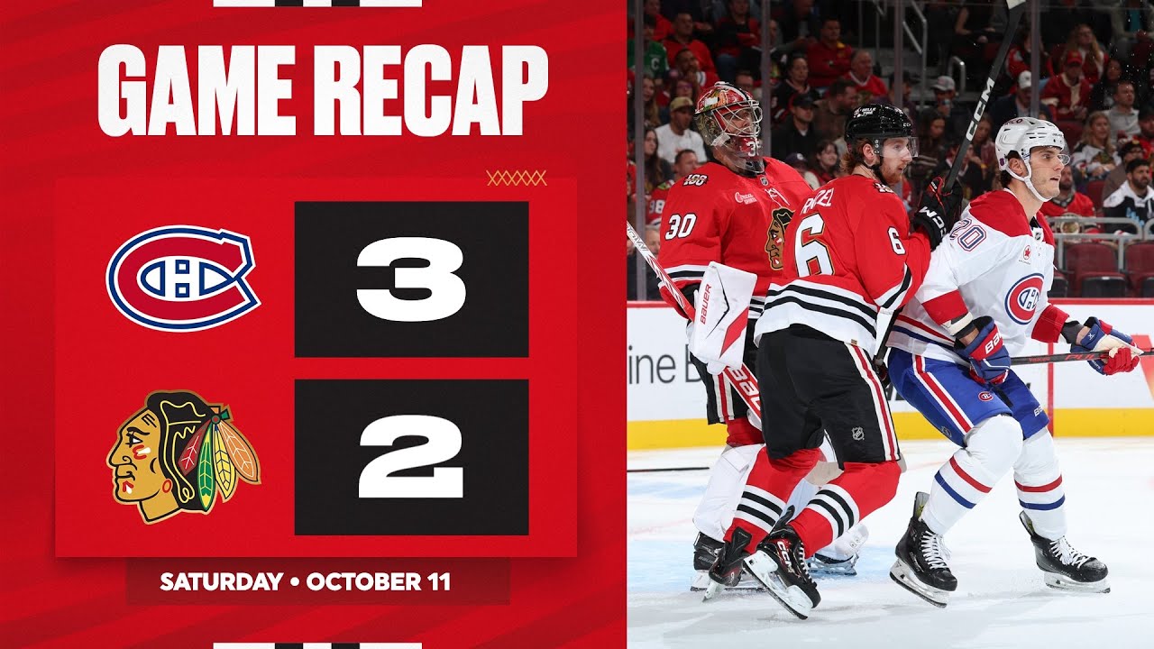 Blackhawks vs. Canadiens Game Highlights | 10.11.25