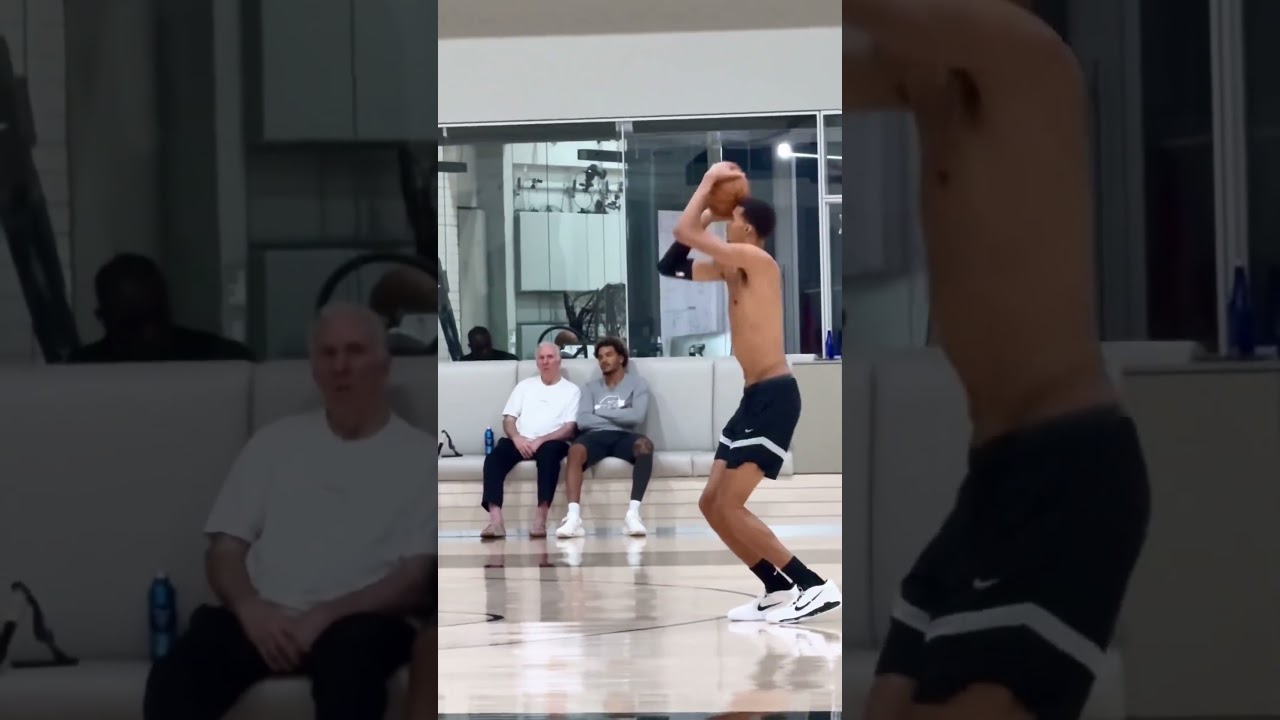 Gregg Popovich in the building to watch Victor Wembanyama at Spurs practice