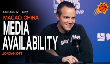 Head Coach Jordan Ott Postgame Media Availability from Macao, China | Phoenix Suns | 10-12-25