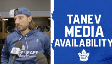 Chris Tanev | Pre Game at Detroit Red Wings | October 11, 2025