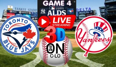 🔴New York Yankees vs Toronto Blue Jays Live ALDS MLB Baseball. Play by Play 3D Presentation & More!
