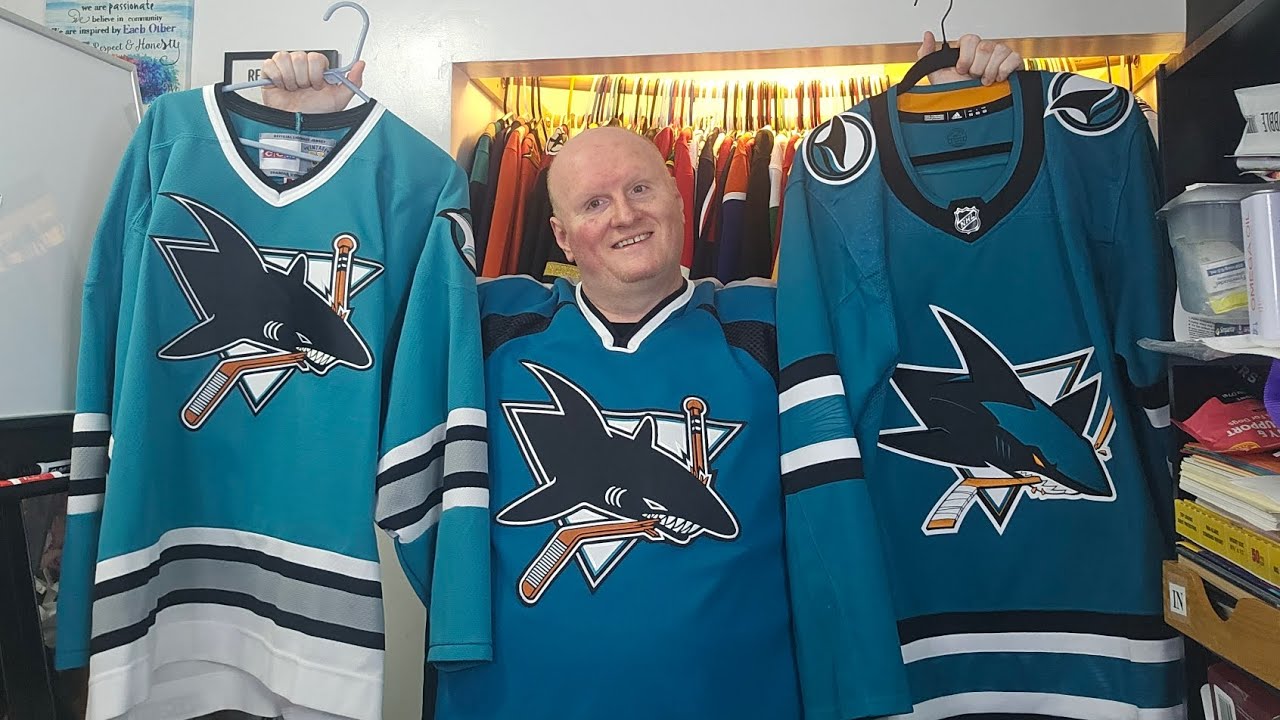 Jersey Comparison: San Jose Sharks Original vs Current look