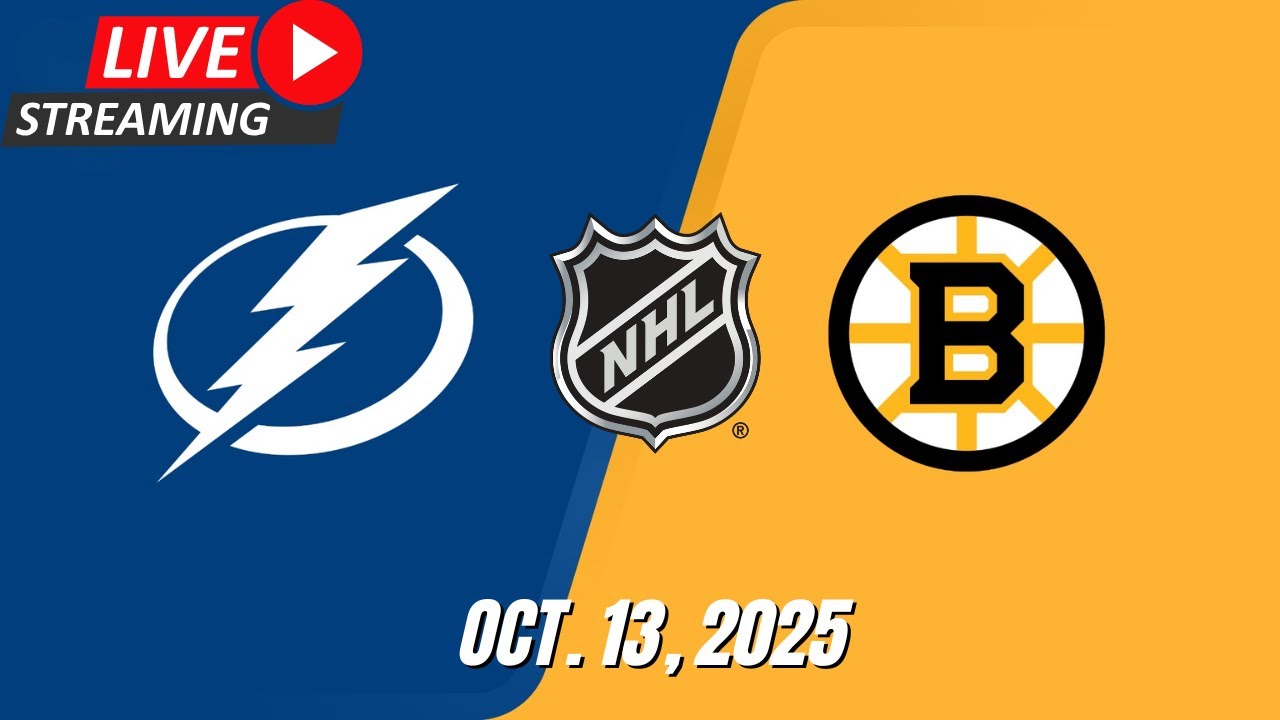 NHL LIVE! Boston Bruins vs Tampa Bay Lightning | Regular Season 2025 | October 13, 2025 | Full Game