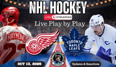 🏒 LIVE: Toronto Maple Leafs vs Detroit Red Wings NHL Play-by-Play, Reactions & Chat