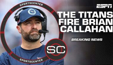 🚨 The Titans FIRE head coach Brian Callahan 🚨 | SportsCenter