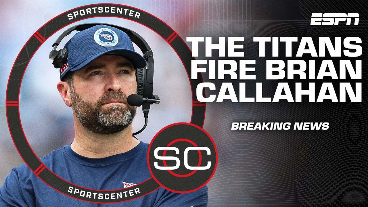 🚨 The Titans FIRE head coach Brian Callahan 🚨 | SportsCenter
