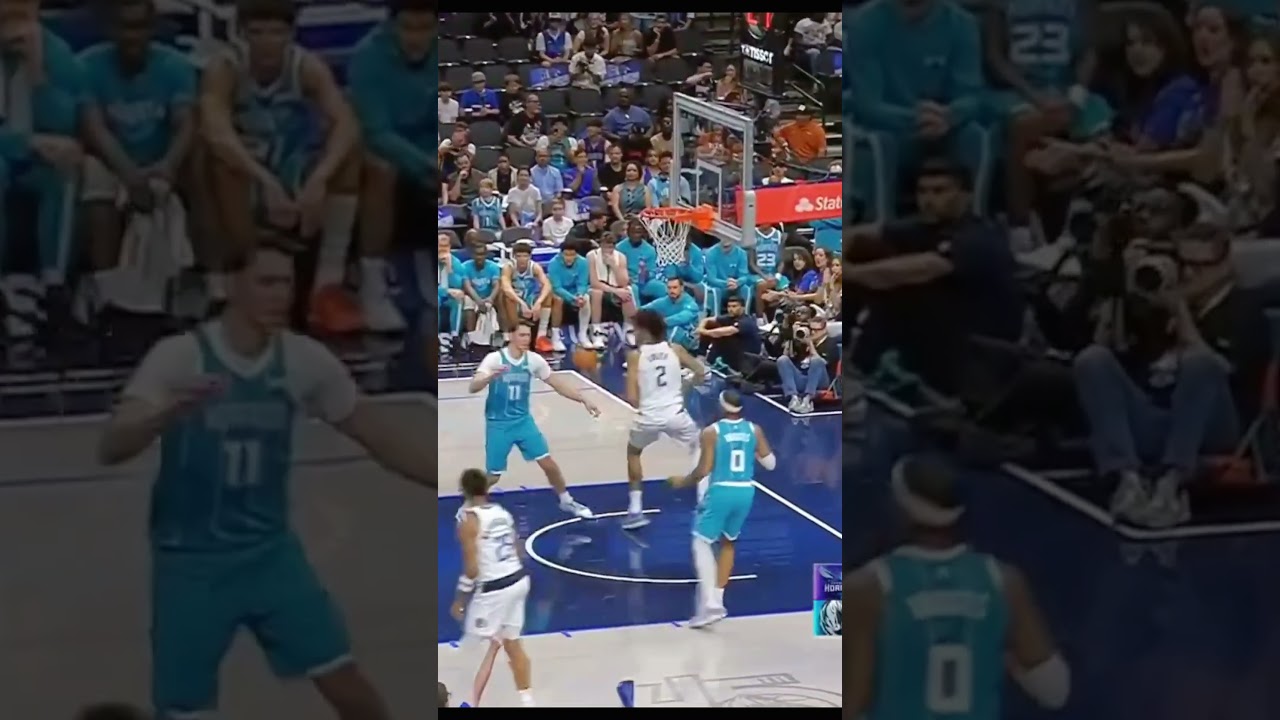 Cooper Flagg tough move on LaMelo Ball for bucket and throws lob to Anthony Davis🤯
