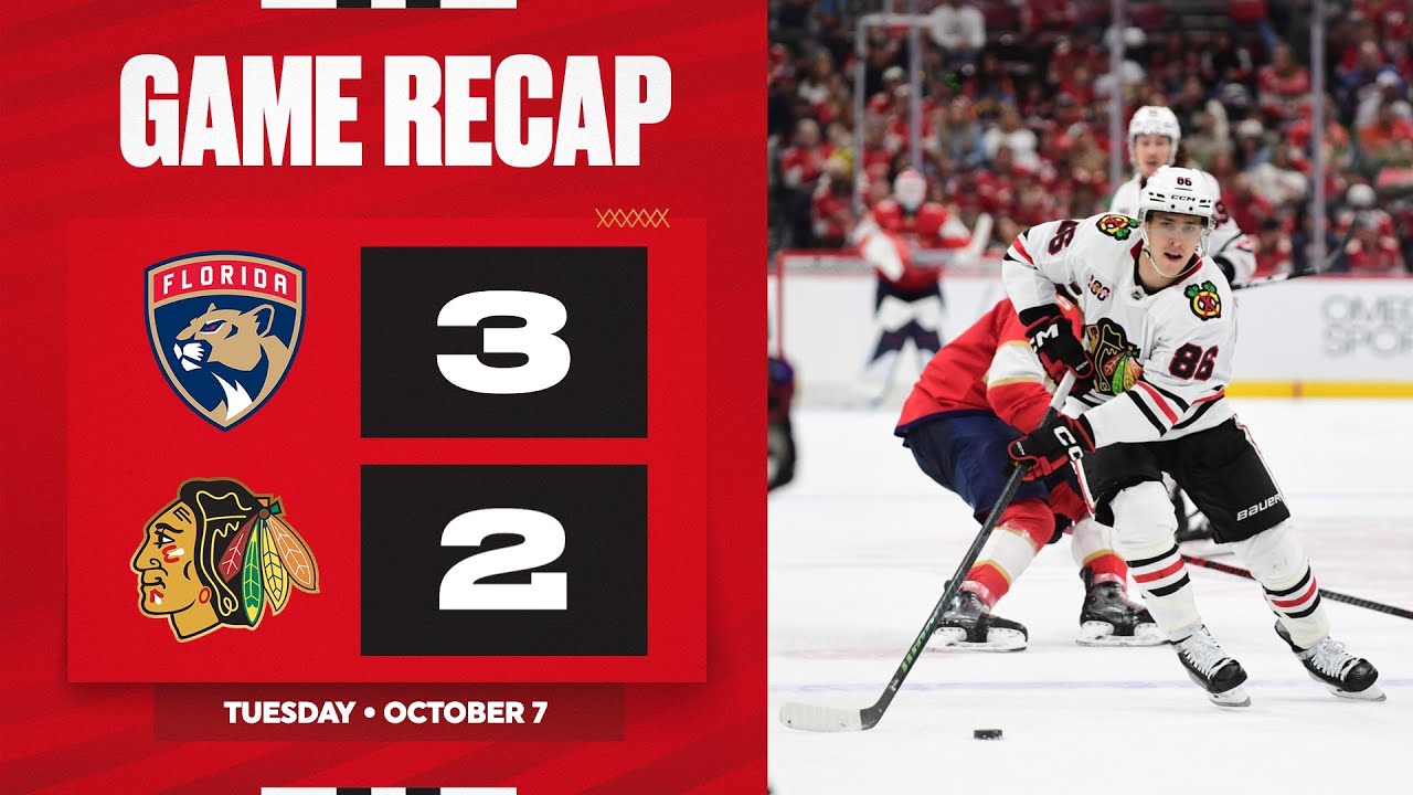 Blackhawks at Panthers Game Highlights | 10.7.25