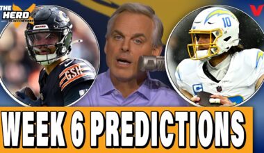 Colin Cowherd’s NFL Week 6 Predictions: Bears-Commanders, Chargers-Dolphins | THE HERD Blazin' 5