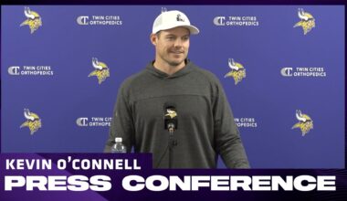 Kevin O'Connell on Team's Injury Updates, J.J. McCarthy, Quarterback Position for Eagles Game