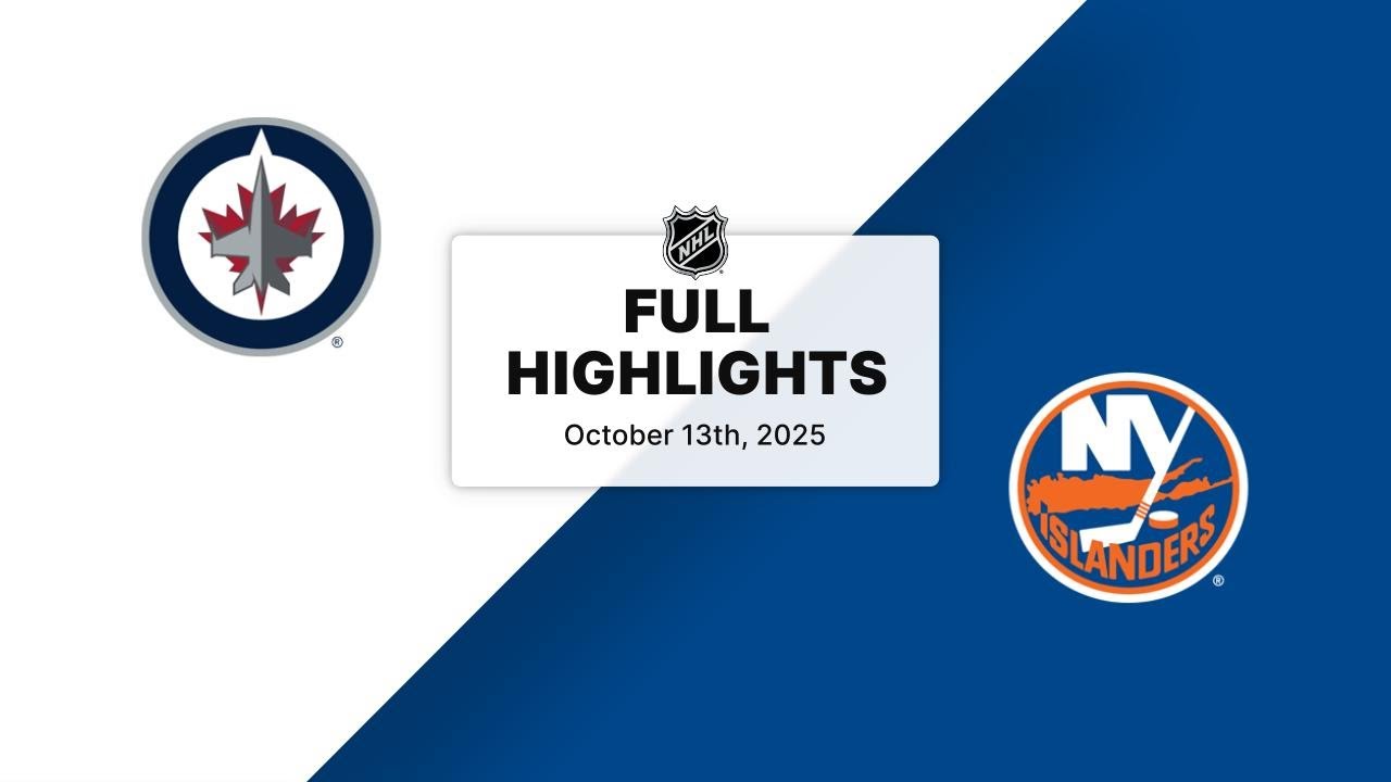 NHL Highlights | Jets vs. Islanders | October 13, 2025