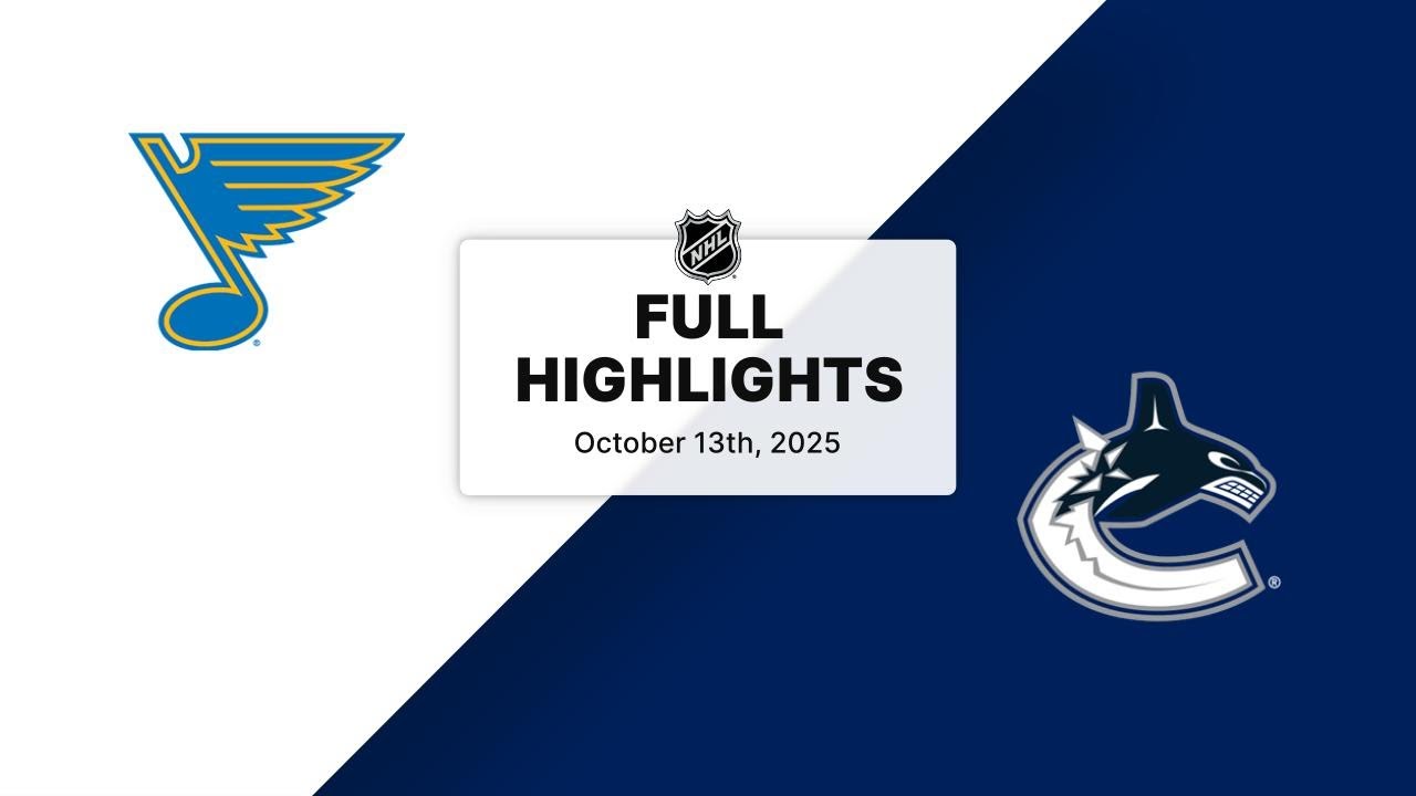 NHL Highlights | Blues vs. Canucks | October 13, 2025